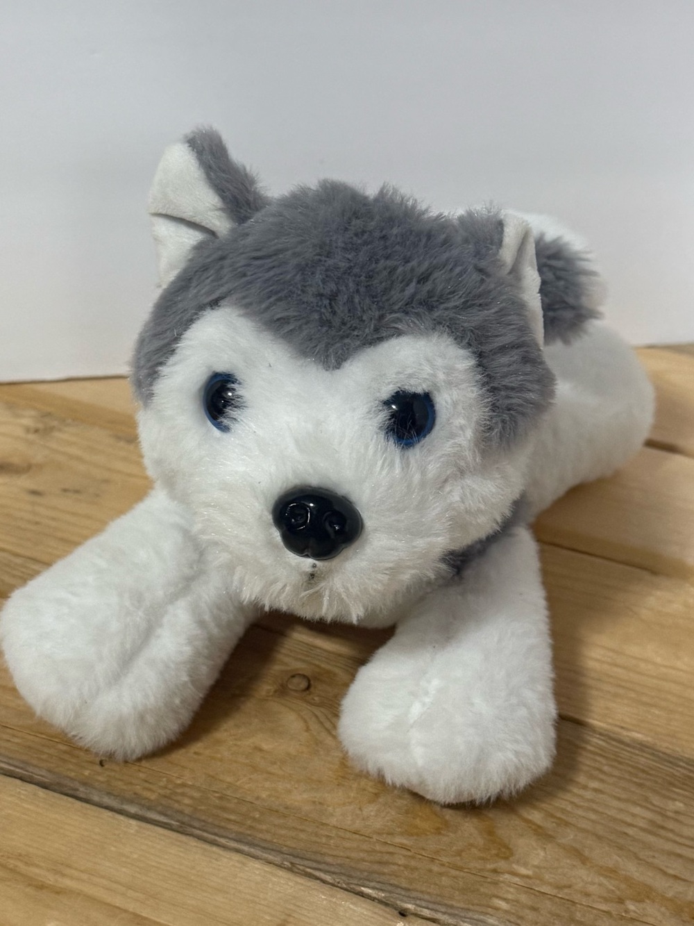 Alaska Outpost Plush Gray Husky Puppy Dog Stuffed Animal Small